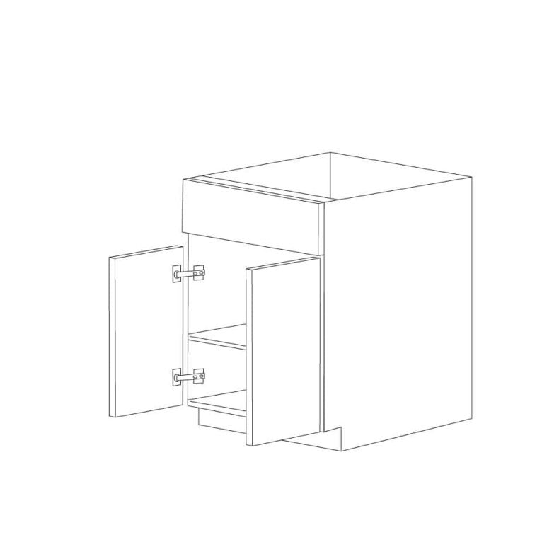 Ontario Beech Espresso 36" Sink Base Cabinet - RTA
