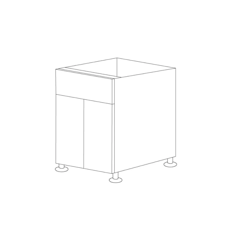 Glossy White 42" Sink Base Cabinet - RTA Glossy White 42" Sink Base Cabinet - RTA