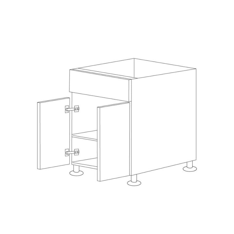 Aspen White Shaker 42" Sink Base Cabinet - RTA