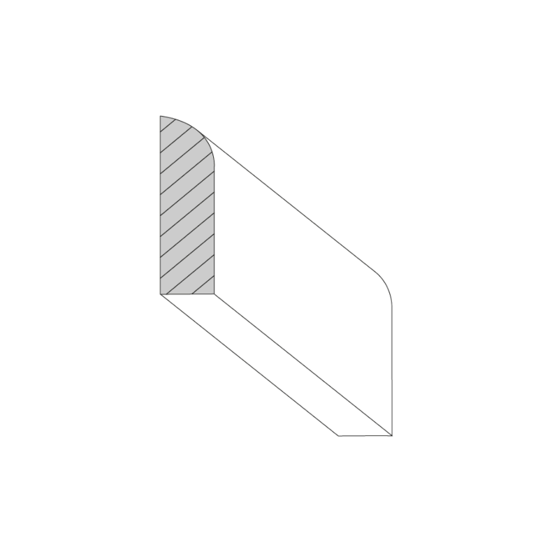 Romona Modern Gray 90" Scribe Molding Romona Modern Gray 90" Scribe Molding