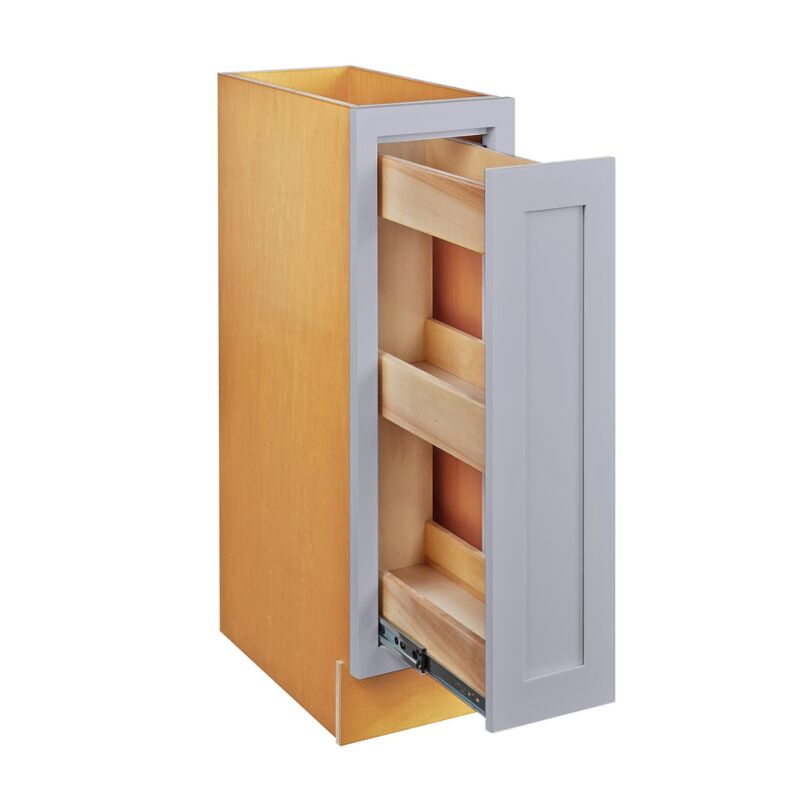 Dark Blue Inset Shaker 9" Base Spice Drawer Cabinet - RTA