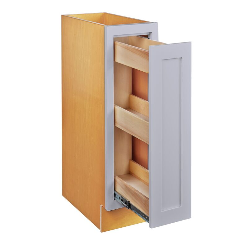 Dark Blue Inset Shaker 12" Base Spice Drawer Cabinet - RTA