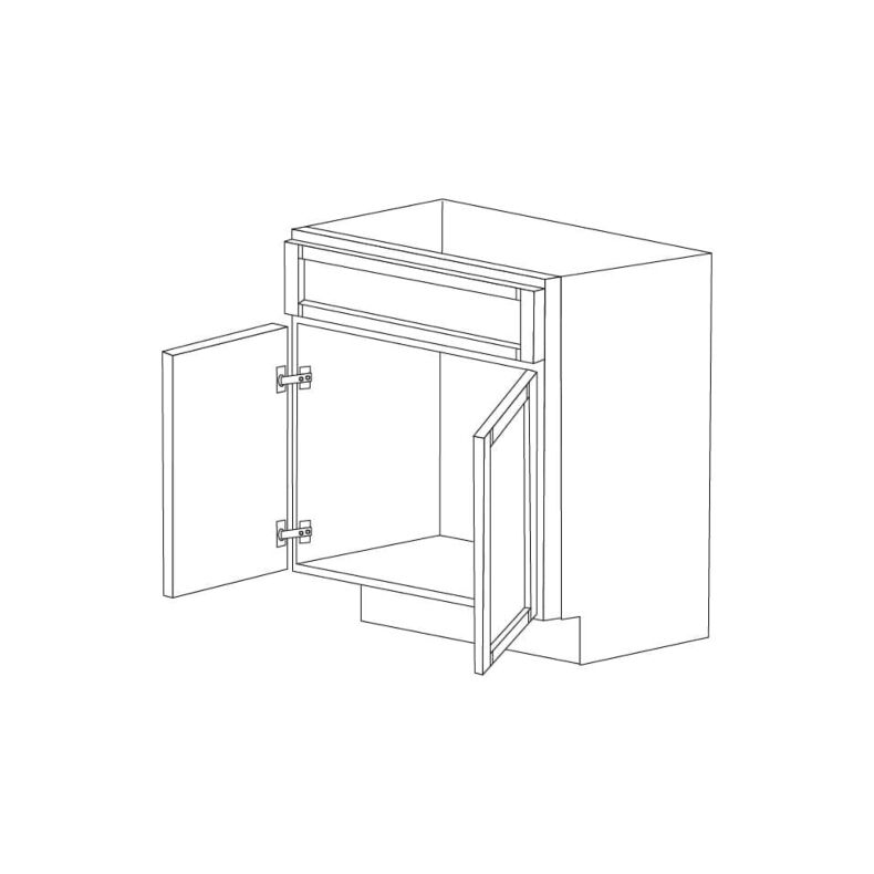 Midnight Java Shaker 24" Sink Base Vanity - RTA