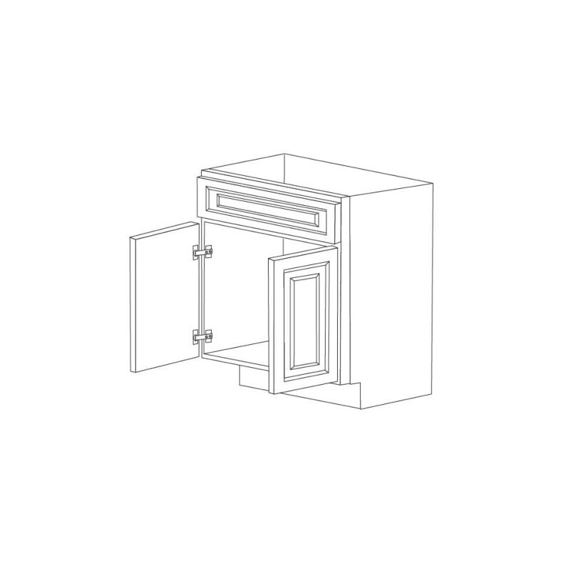 Romona Modern Gray 24" Vanity Cabinet - RTA
