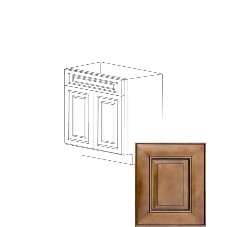 Catalina Coffee Square 36" Sink Base Vanity - RTA Catalina Coffee Square 36" Sink Base Vanity - RTA