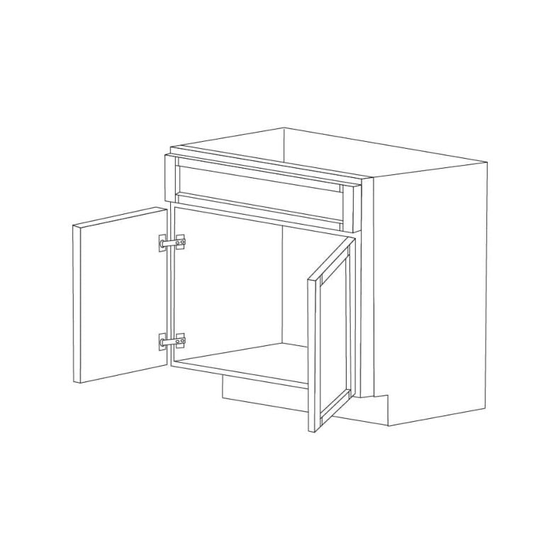 Ashton Grey Shaker 36" Vanity Cabinet - RTA