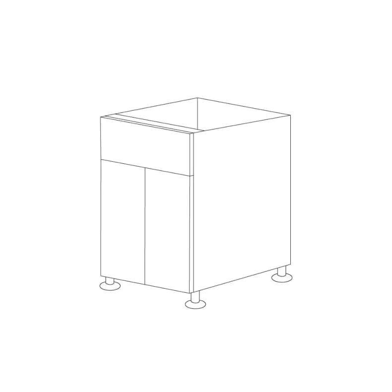 Glossy White 24" Sink Base Vanity 2 Doors - RTA Glossy White 24" Sink Base Vanity 2 Doors - RTA