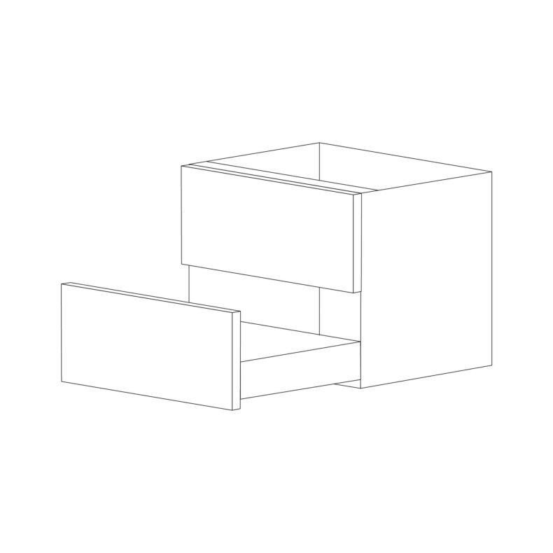 Piano Paint White Gloss 36" Vanity Cabinet - RTA