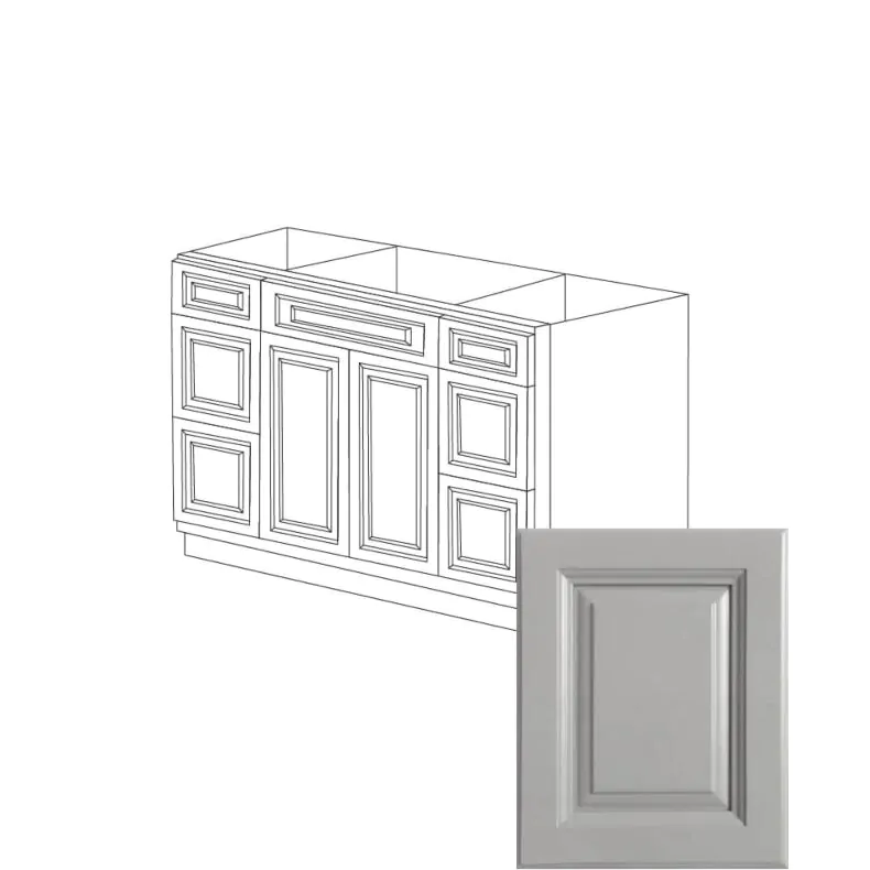 Anaheim Grey 60" Vanity Cabinet with Drawers - RTA Anaheim Grey 60" Vanity Cabinet with Drawers - RTA