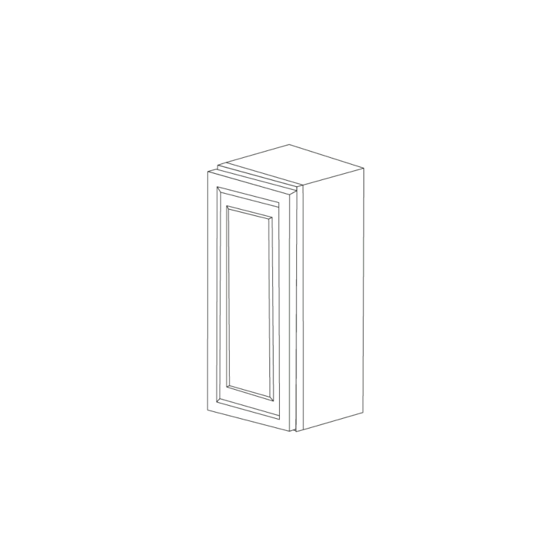 Off White Flat Panel 9x30 Wall Cabinet - RTA Off White Flat Panel 9x30 Wall Cabinet - RTA