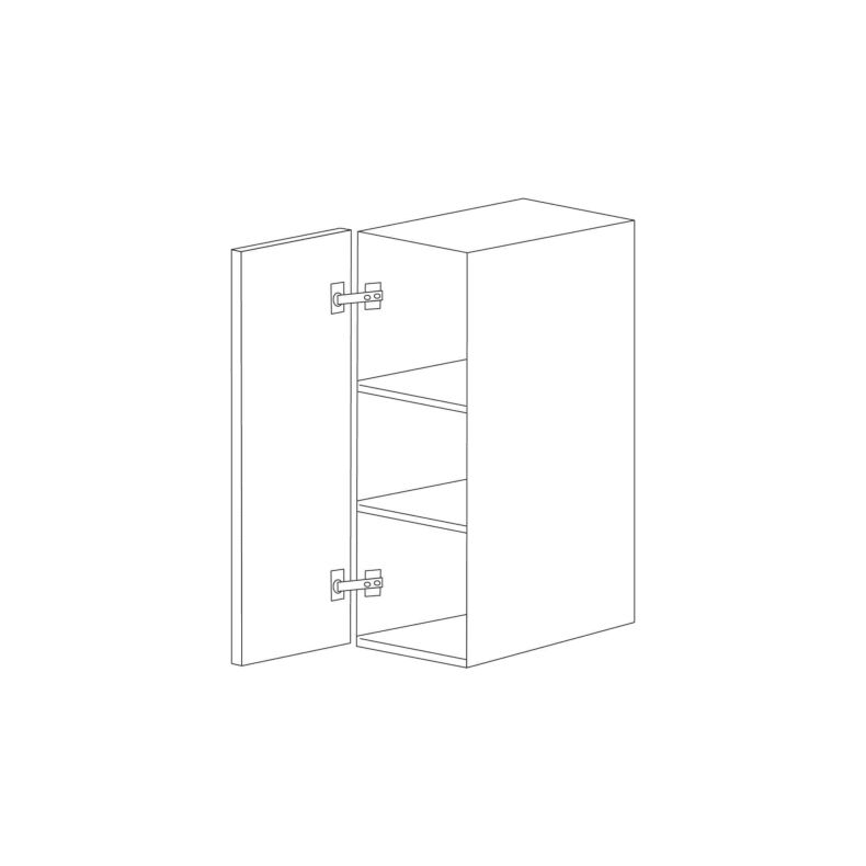 Pure White Flat Panel 9x30 Wall Cabinet - RTA