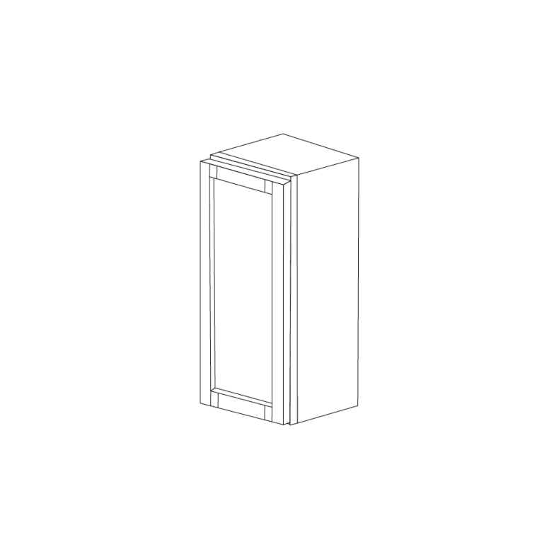 Glossy Gray 9x36 Wall Cabinet - RTA Glossy Gray 9x36 Wall Cabinet - RTA