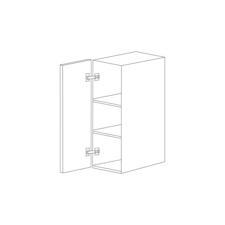 Dark Wood 9x36 Wall Cabinet - RTA