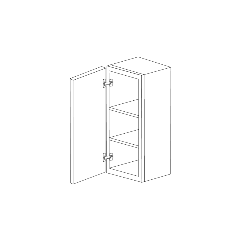 Glossy Gray 9x36 Wall Cabinet - RTA