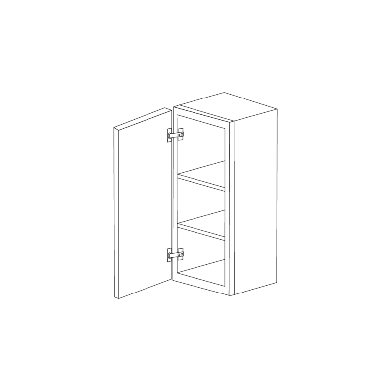 Midnight Java Shaker 9x36 Wall Cabinet RTA