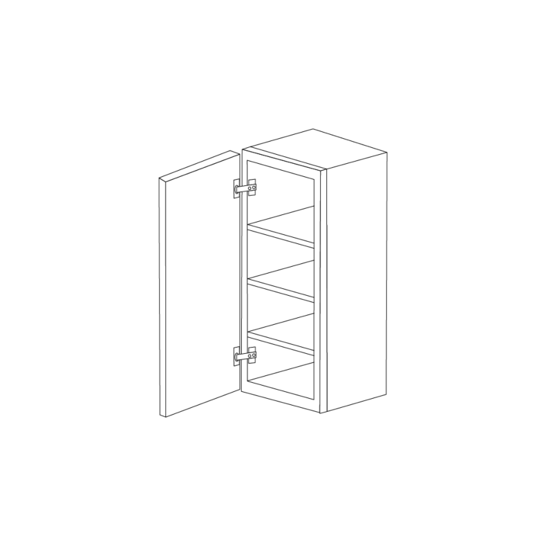 Lexington Grey Shaker 9x42 Wall Cabinet - Assembled