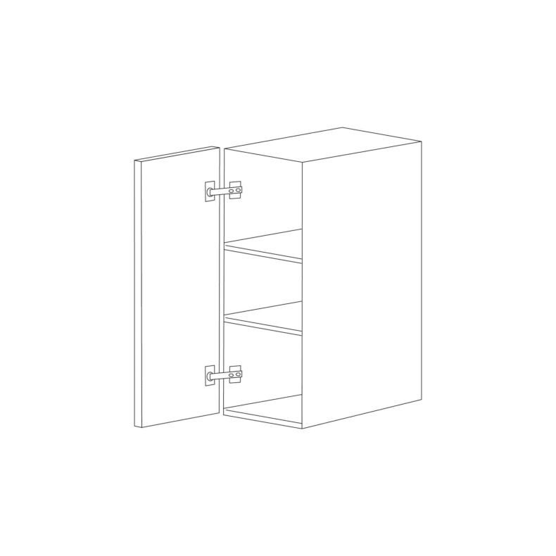 Off White Flat Panel 12x30 Wall Cabinet - RTA