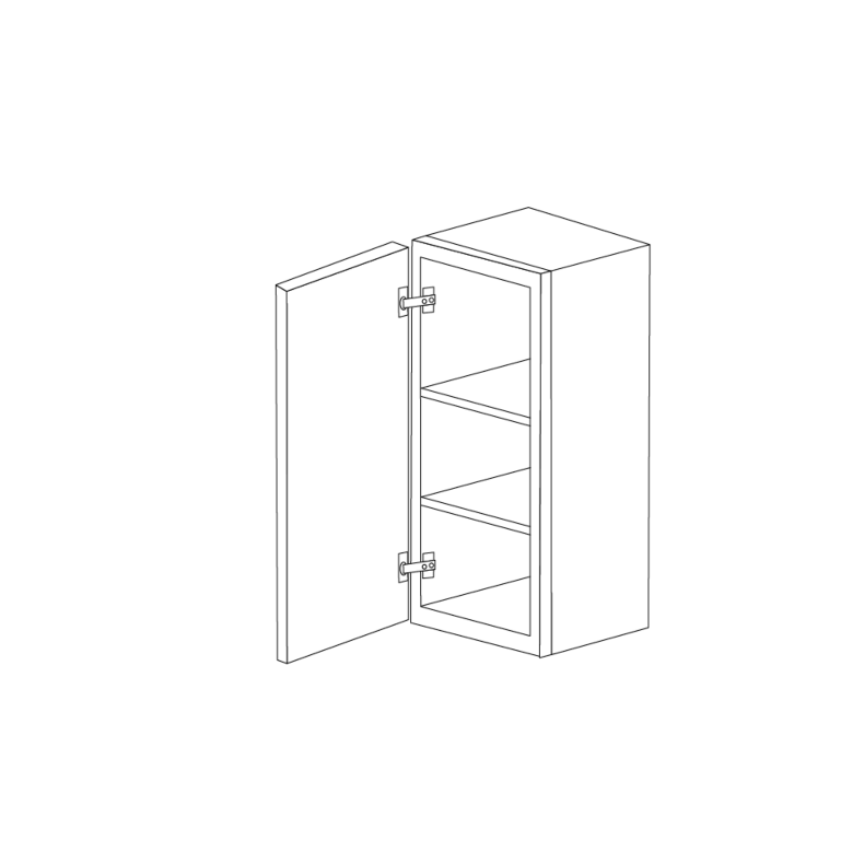 Aspen White Shaker 12x30 Wall Cabinet RTA