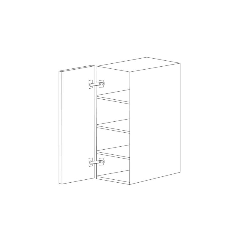 Orlando Ginger Square 12x36 Wall End Shelf RTA