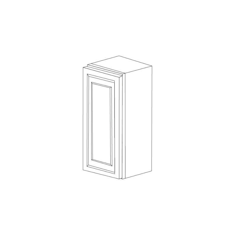 Charcoal Gray Flat Panel 12x42 Wall Cabinet - Assembled Charcoal Gray Flat Panel 12x42 Wall Cabinet - Assembled