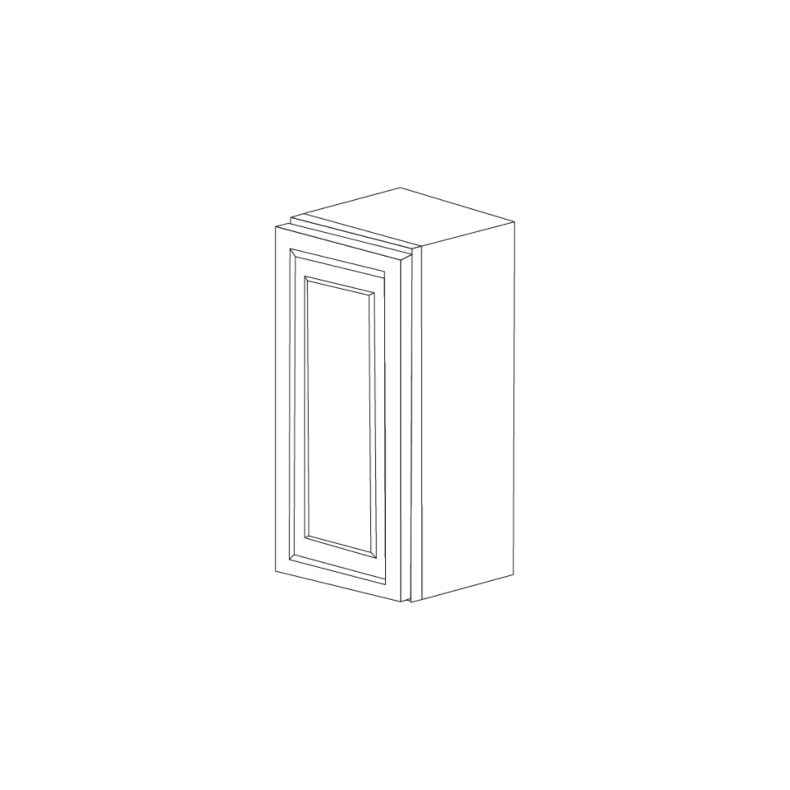 Romona Modern Gray 15x42 Wall Cabinet - RTA Romona Modern Gray 15x42 Wall Cabinet - RTA