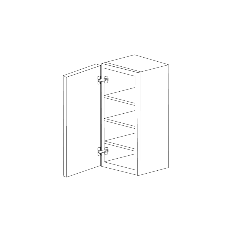 Lexington Espresso Shaker 15x42 Wall Cabinet - Assembled