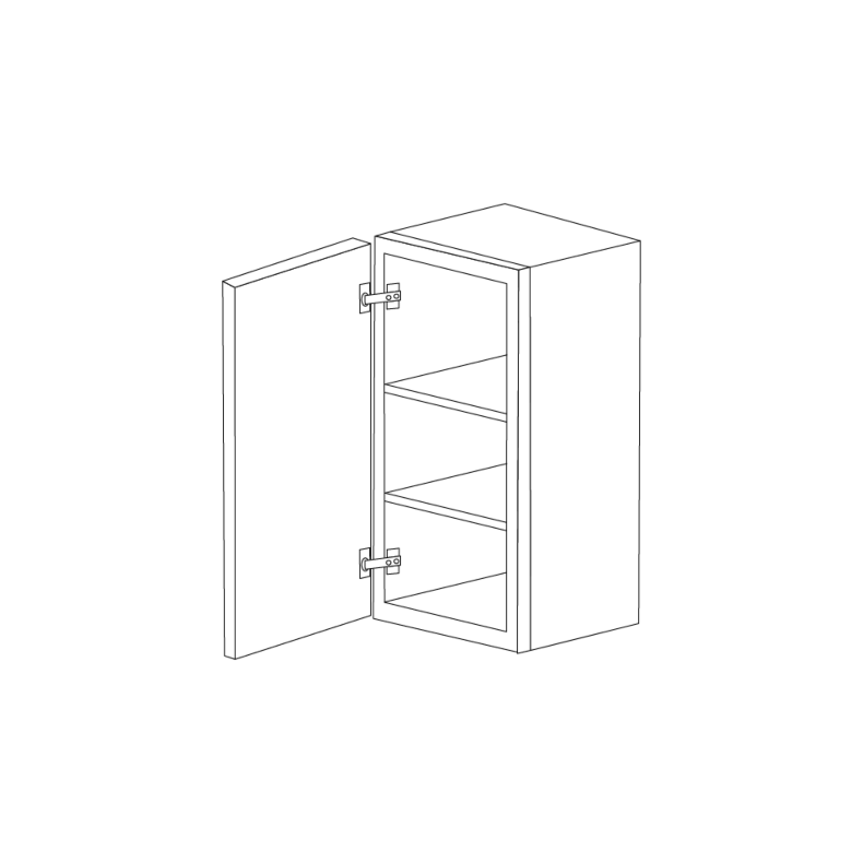 Midnight Java Shaker 18x30 Wall Cabinet RTA