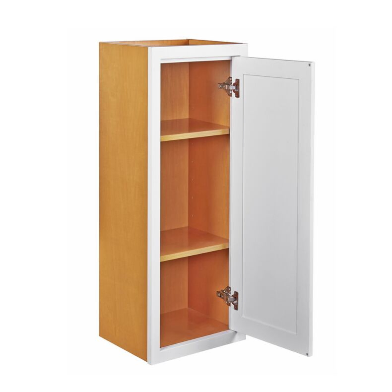 Snow White Inset Shaker 18x39 Wall Cabinet - RTA