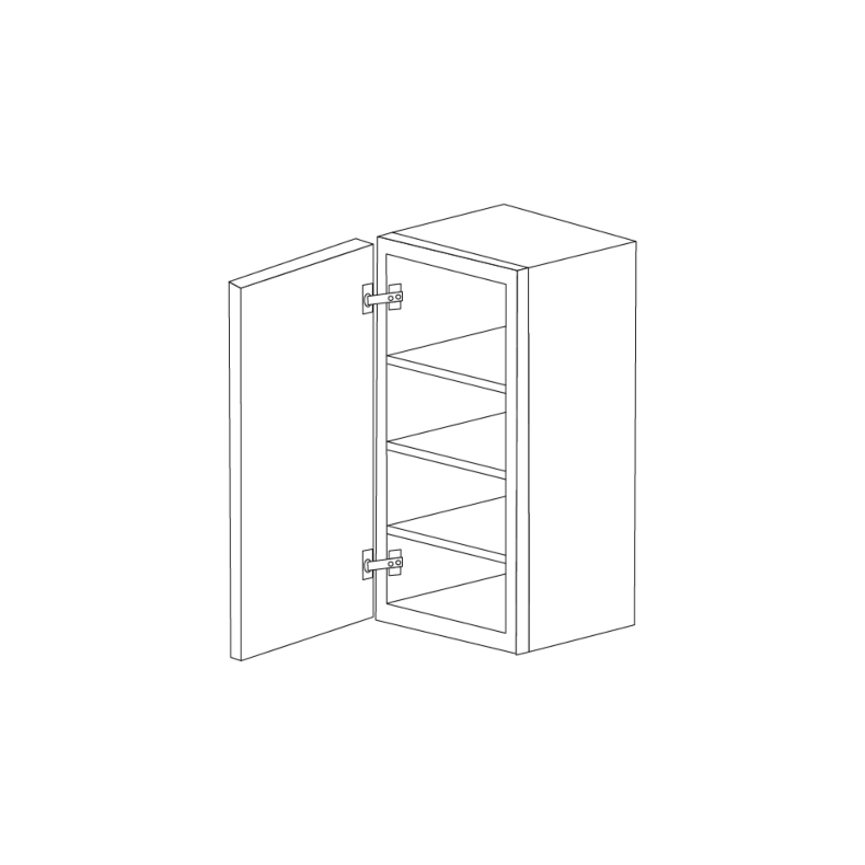 Aspen White Shaker 18x42 Wall Cabinet RTA