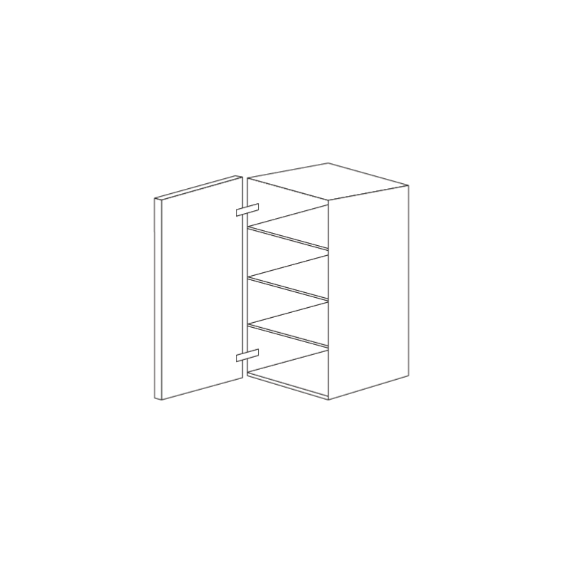 Jersey White Shaker 18x42 Wall Cabinet - RTA
