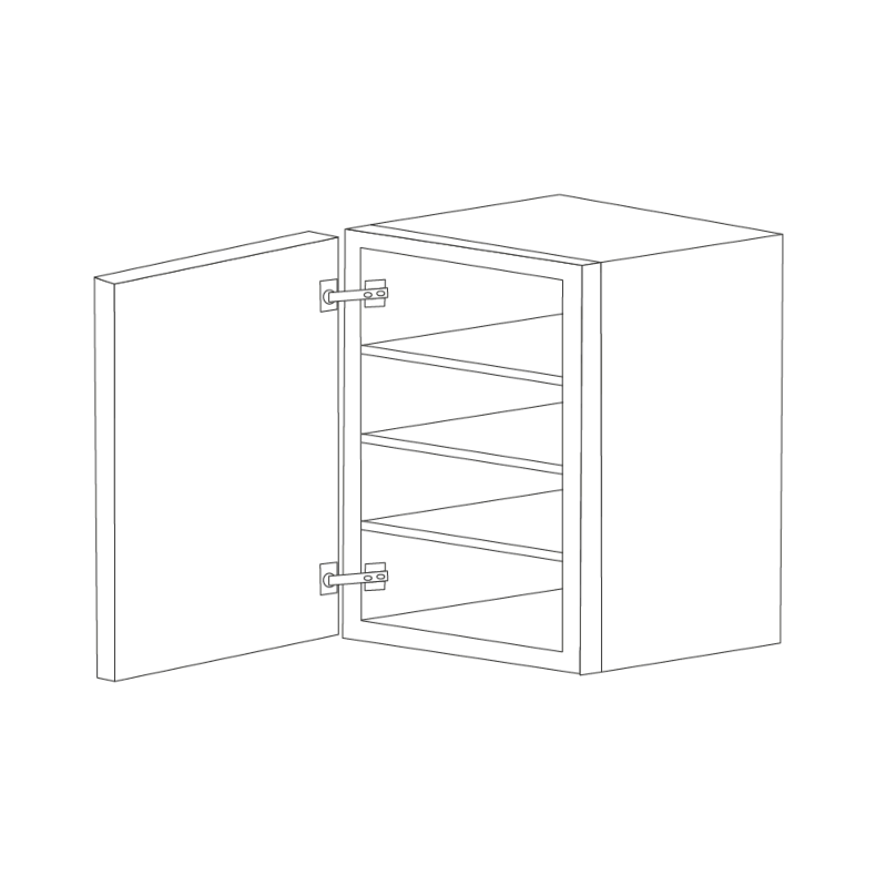 Lexington White Shaker 21x36 Wall Cabinet - RTA