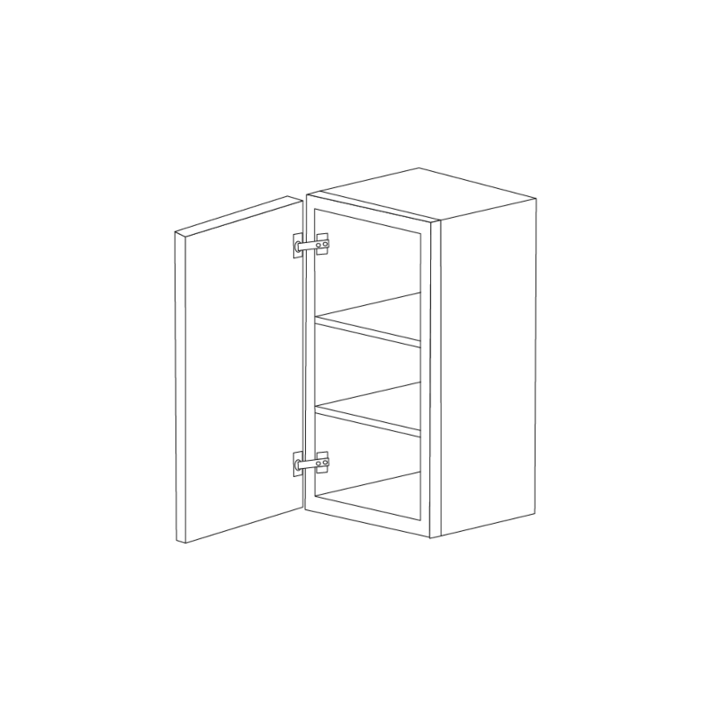 Midnight Java Shaker 21x36 Wall Cabinet RTA