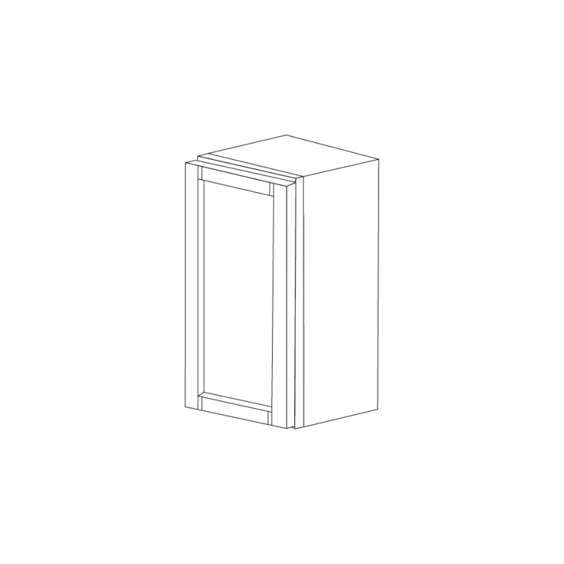 Fresno Grey Shaker 21x42 Wall Cabinet - RTA Fresno Grey Shaker 21x42 Wall Cabinet - RTA
