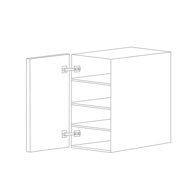 Glossy White 21x42 Wall Cabinet - RTA