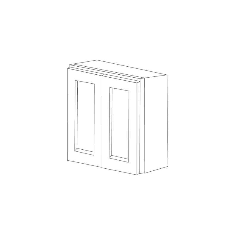 Lexington White Shaker 24x36 Wall Cabinet - RTA