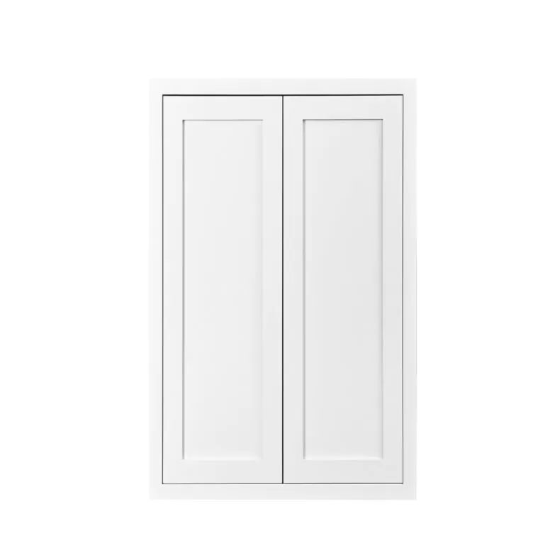 Snow White Inset Shaker 24x39 Wall Cabinet - RTA Snow White Inset Shaker 24x39 Wall Cabinet - RTA