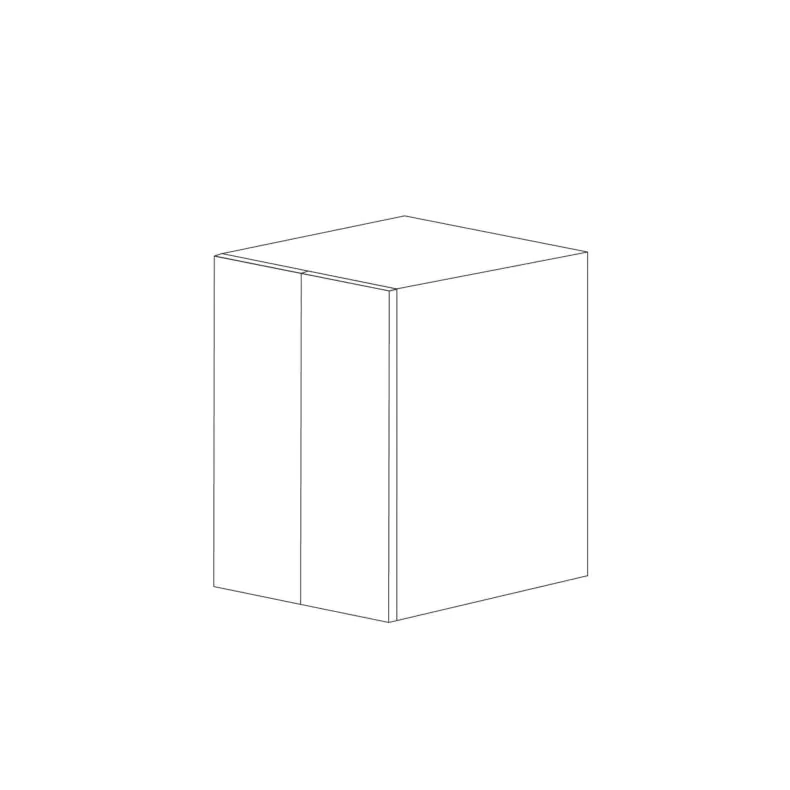 Pure White Flat Panel 24x42 Wall Cabinet - Assembled