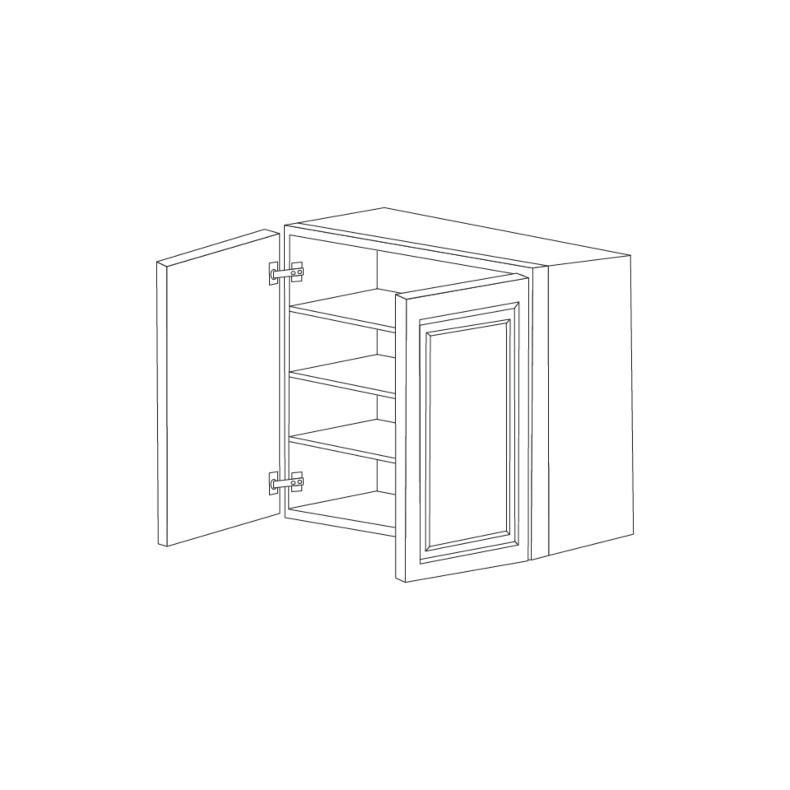 Driftwood Grey 24x42 Wall Cabinet - RTA