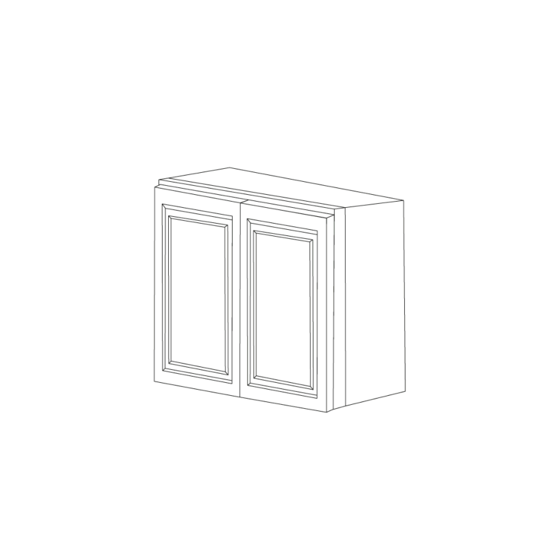 Romona Modern Gray 27x30 Wall Cabinet - RTA Romona Modern Gray 27x30 Wall Cabinet - RTA