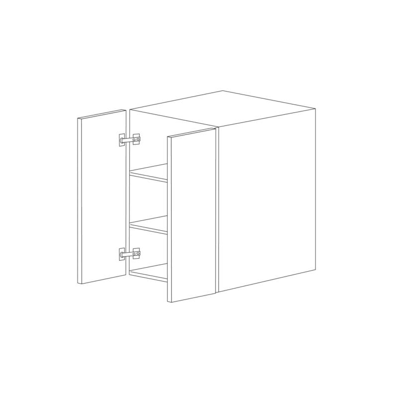 Walnut 27x30 Wall Cabinet - RTA
