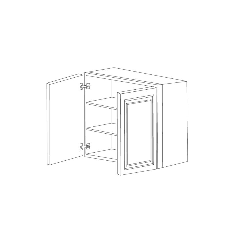 Orlando Ginger Square 27x30 Wall Cabinet RTA