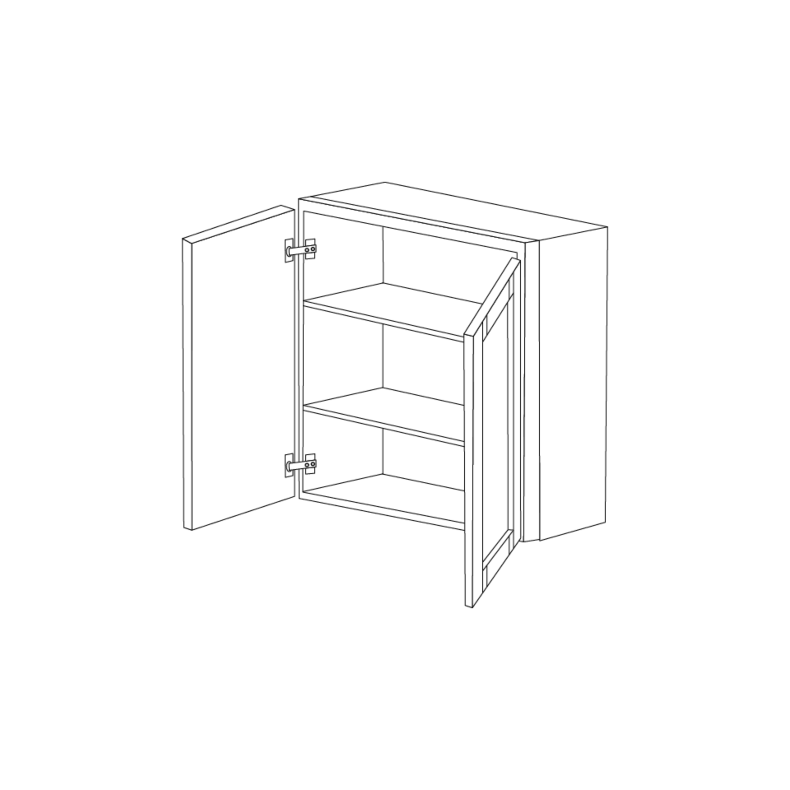 Lexington Espresso Shaker 27x30 Wall Cabinet - Assembled