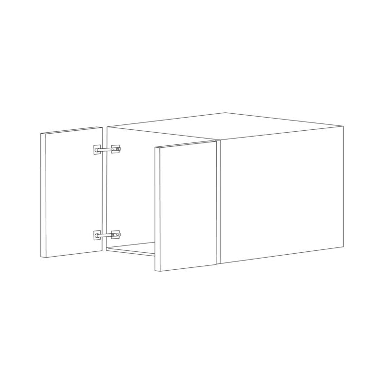 Glossy White 30x12 Wall Cabinet - RTA