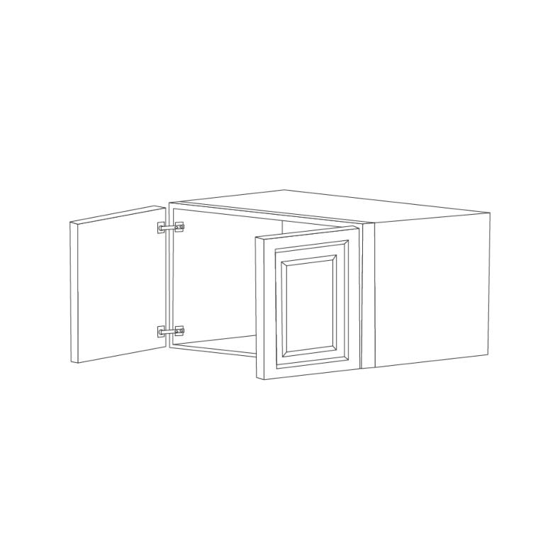 Classic Snow White 30x15 Wall Cabinet RTA