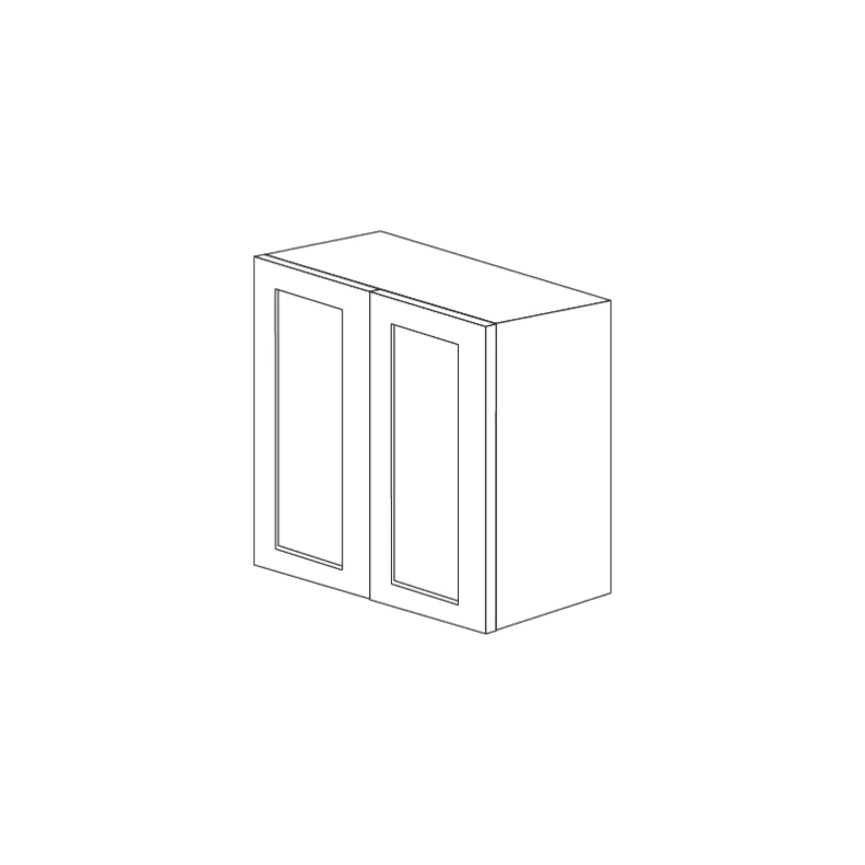 Jersey White Shaker 30x30 Wall Cabinet - RTA Jersey White Shaker 30x30 Wall Cabinet - RTA