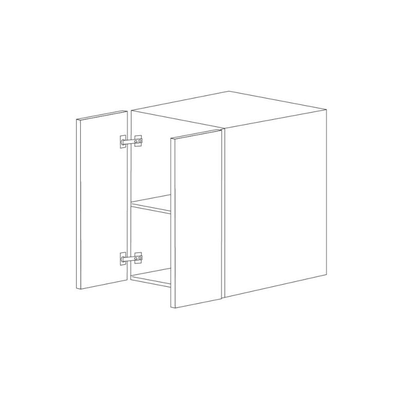 Calypso Grey 30x30 Wall Cabinet - Assembled