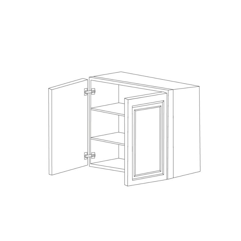 Ontario Beech Espresso 30x30 Wall Cabinet - RTA