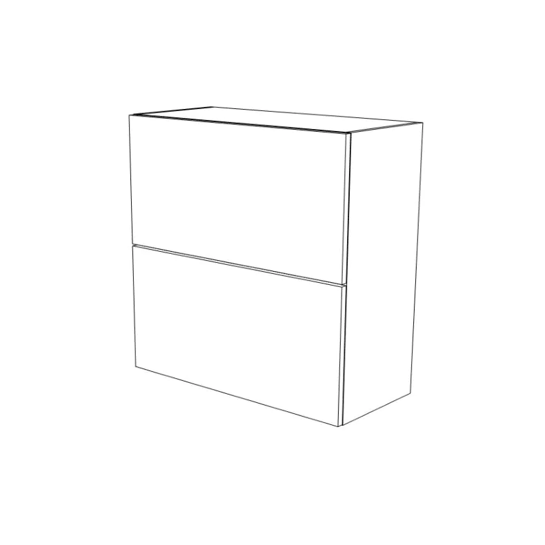 Matte Black 30x36 Wall Cabinet with Two Horizontal Lift Doors - Assembled Matte Black 30x36 Wall Cabinet with Two Horizontal Lift Doors - Assembled