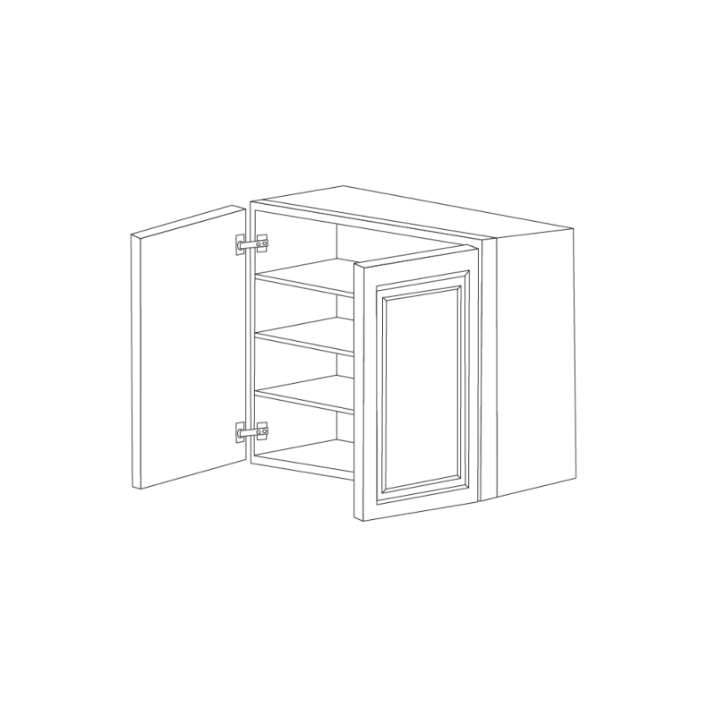 Orlando Ginger Square 30x42 Wall Cabinet RTA