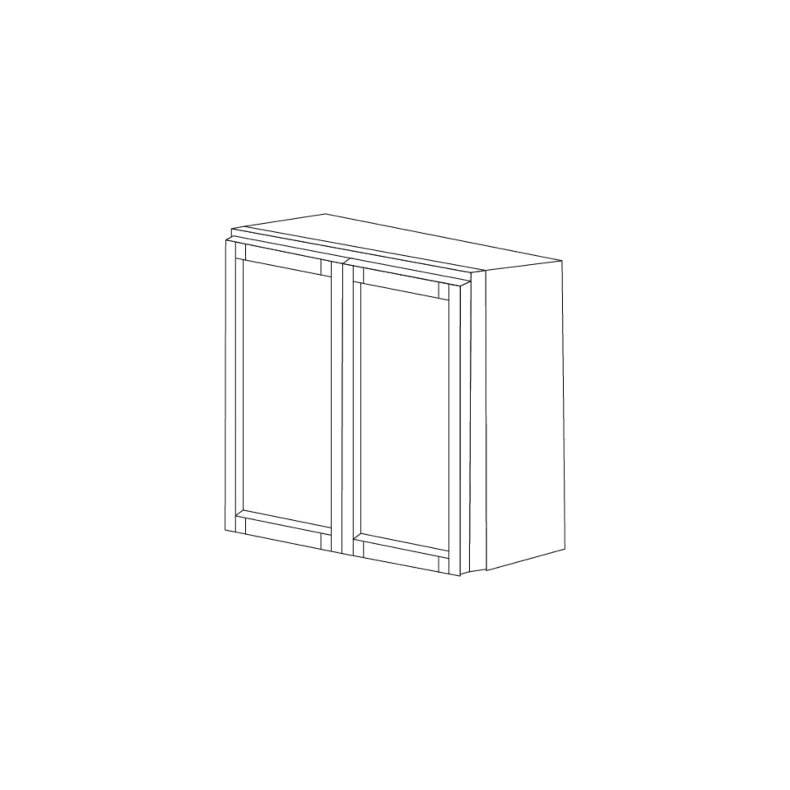 Midnight Java Shaker 33x30 Wall Cabinet RTA